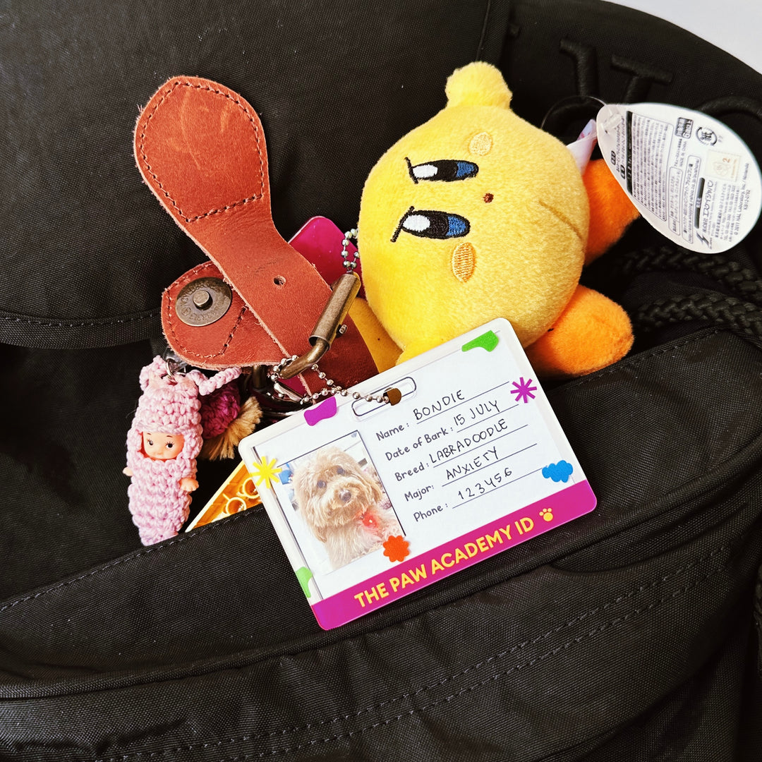 Paw Academy Photo Keychain