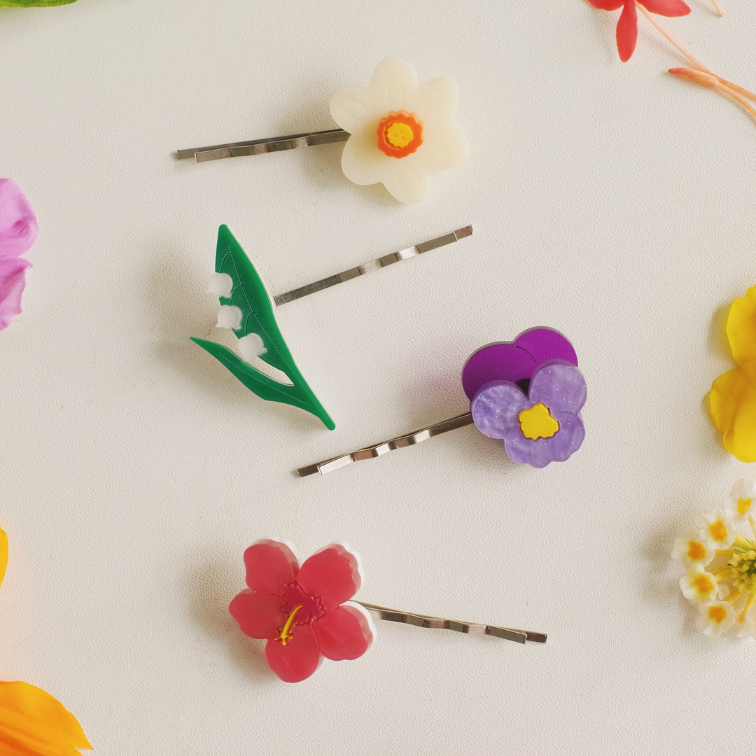 Lily of the Valley Hair Clip (May Birthflower)
