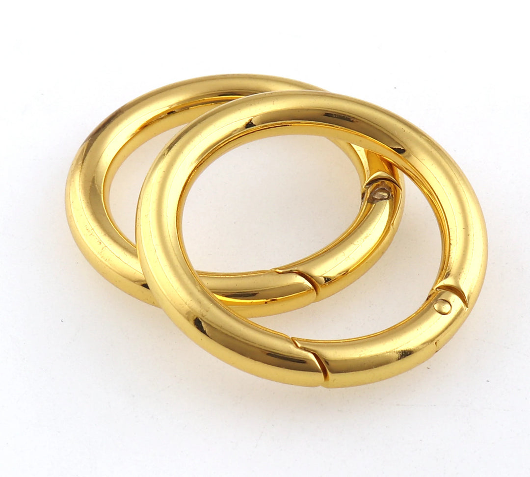 Gold Spring Clasp / O-Ring / Carabiner