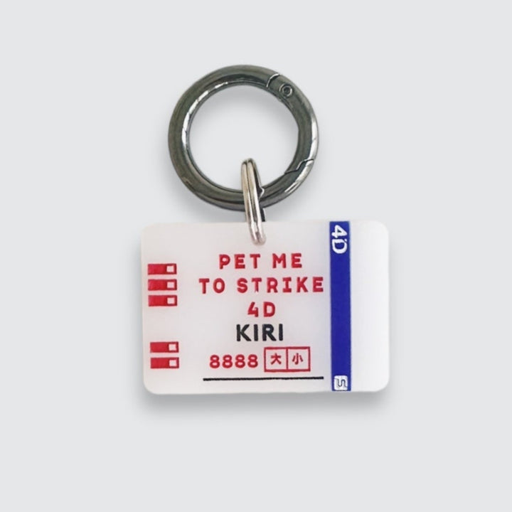 4D Ticket Customised Tag