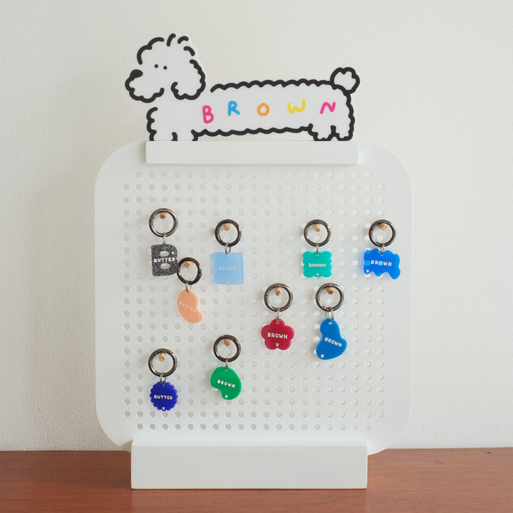 The BarkBoard – Tag & Charm Pegboard Display