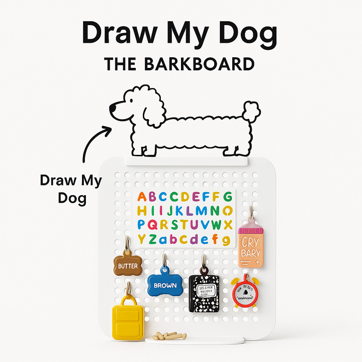 The BarkBoard – Tag & Charm Pegboard Display