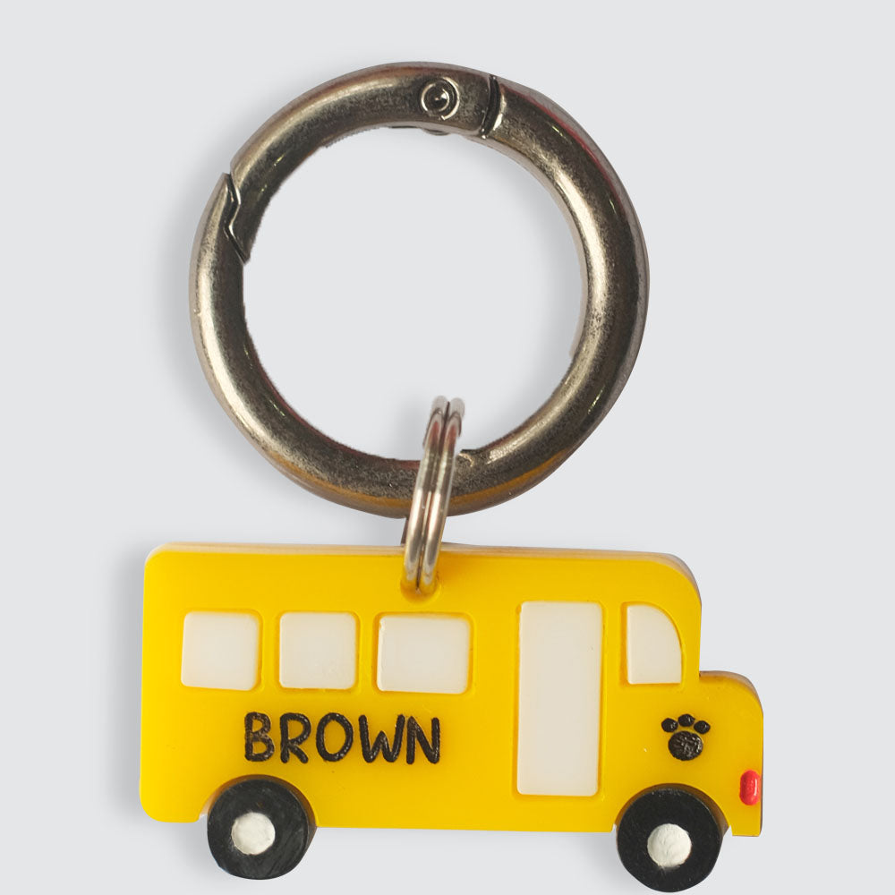 School Bus Customised Tag