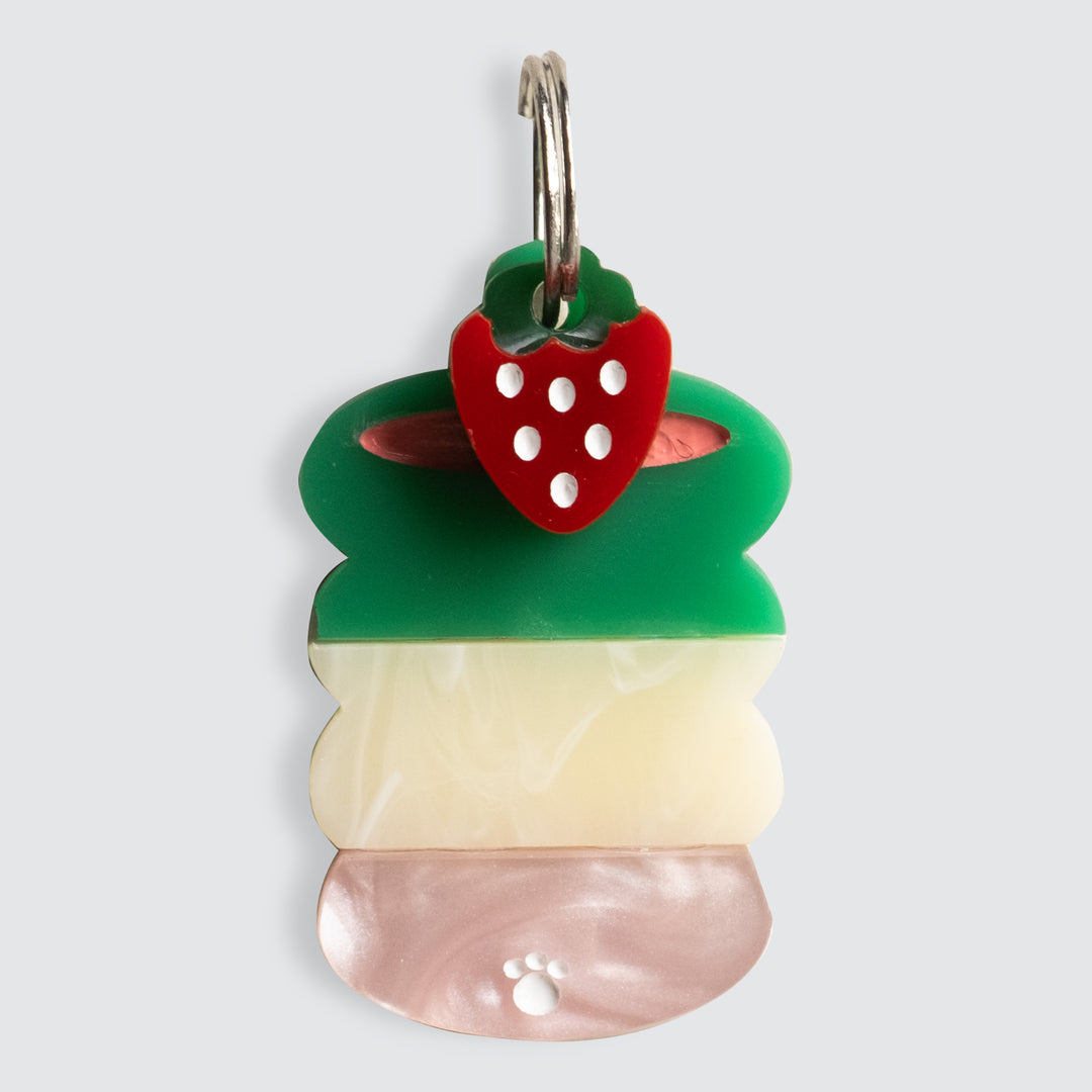 Strawberry Matcha Latte Charm