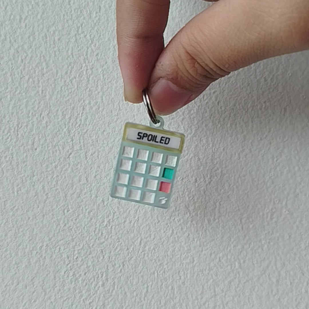Spoiled Calculator Charm