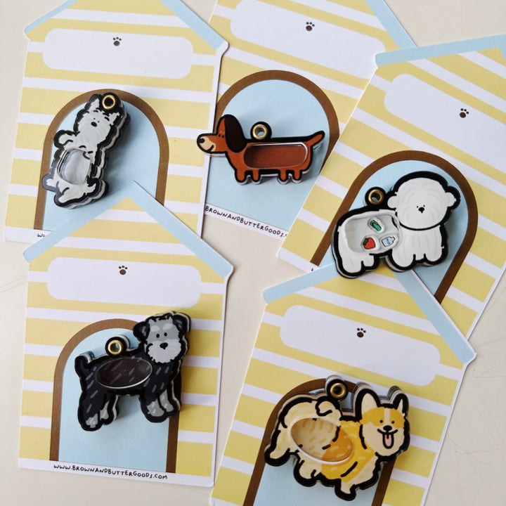 White Frenchie Shaker Charm