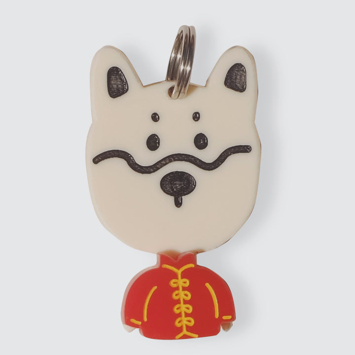 Shiba Inu in Cheongsam Charm