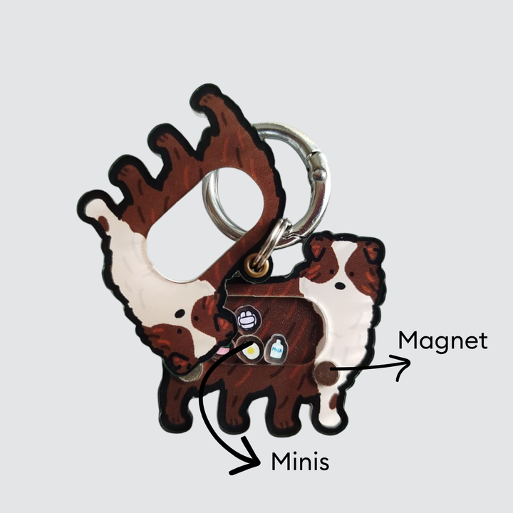 Australian Shepherd Shaker Charm