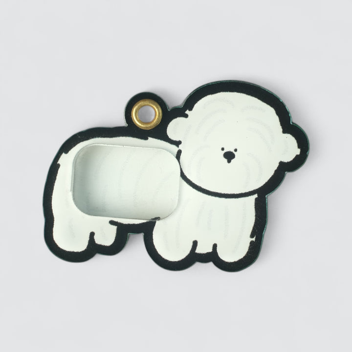 Bichon Shaker Charm