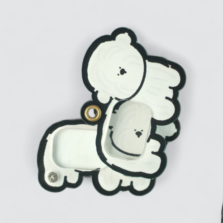 Bichon Shaker Charm