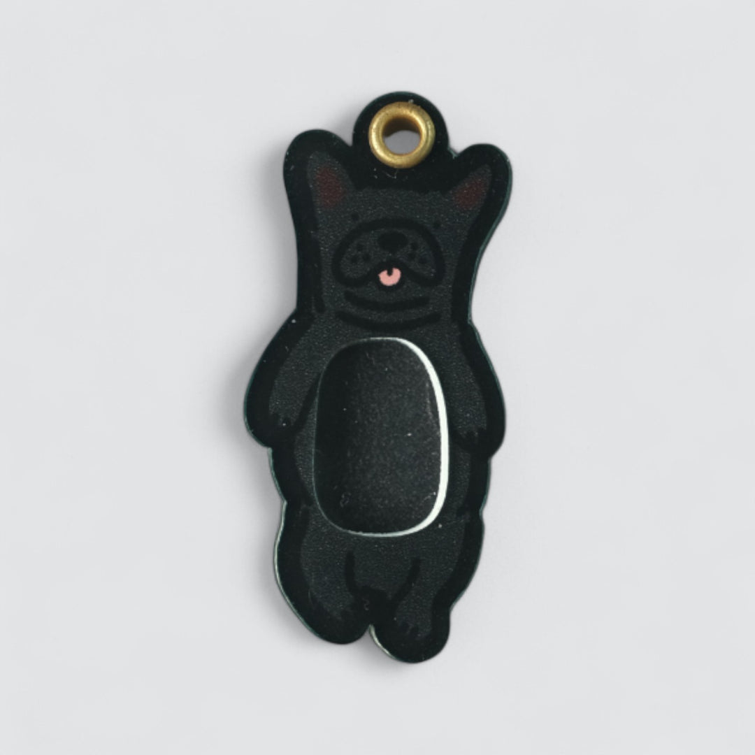 Black Frenchie Shaker Charm