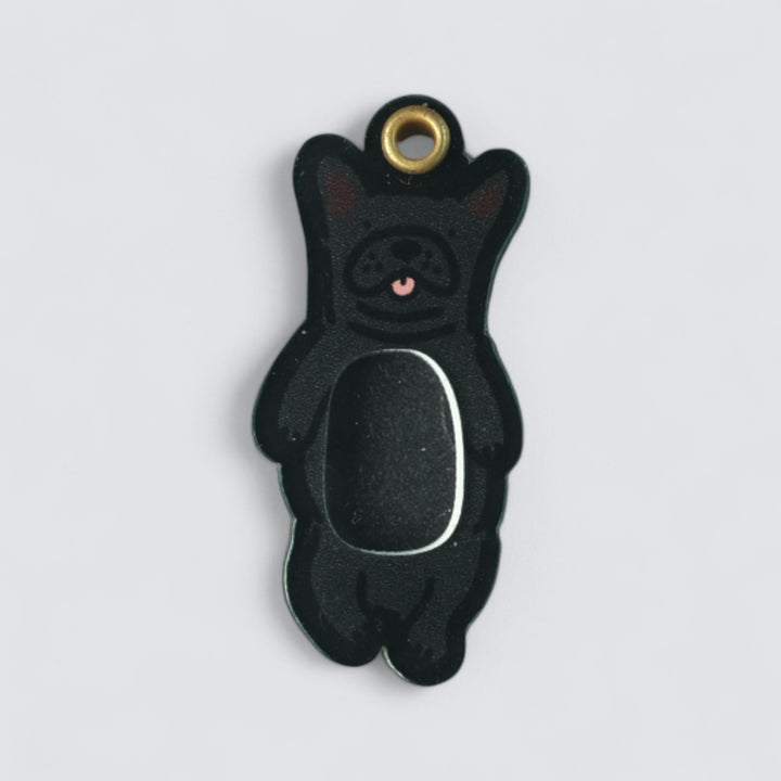 Black Frenchie Shaker Charm