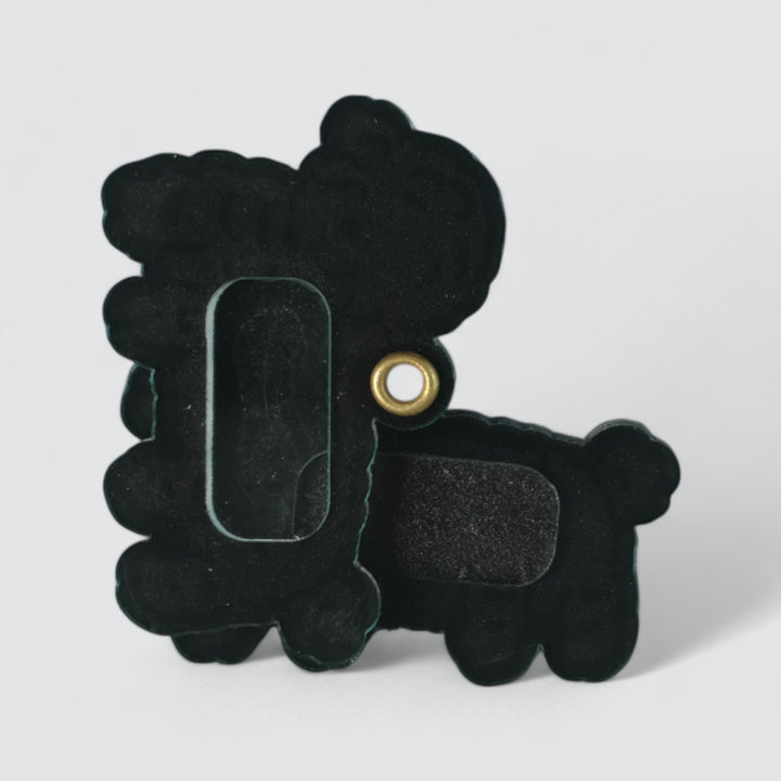 Black Poodle Shaker Charm