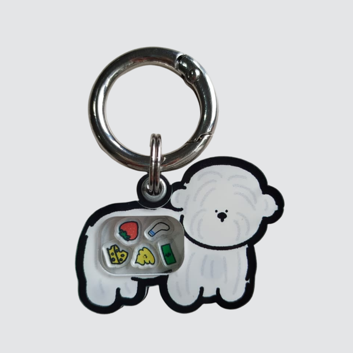 Bichon Shaker Charm