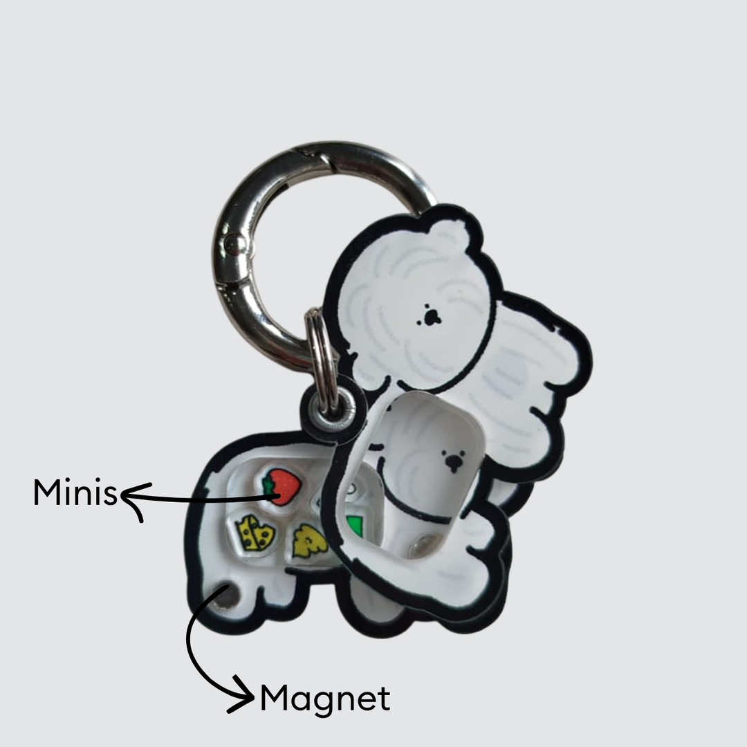 Bichon Shaker Charm