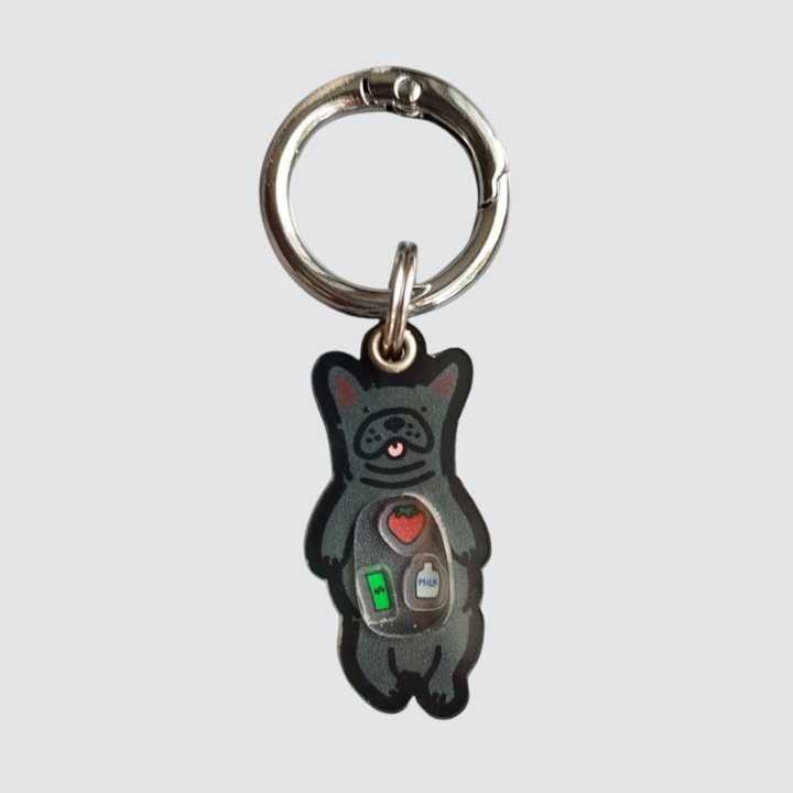 Black Frenchie Shaker Charm