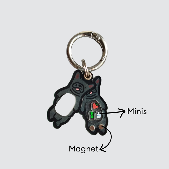 Black Frenchie Shaker Charm