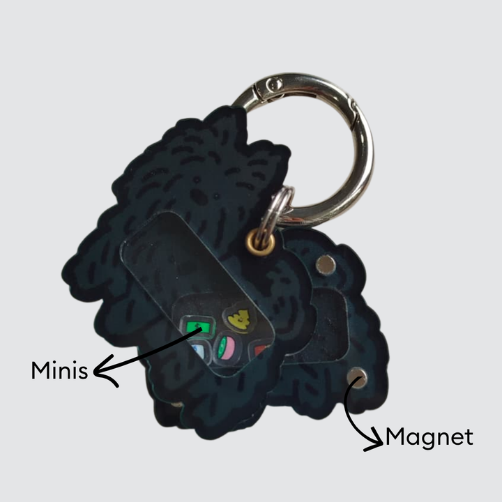 Black Pomeranian Shaker Charm
