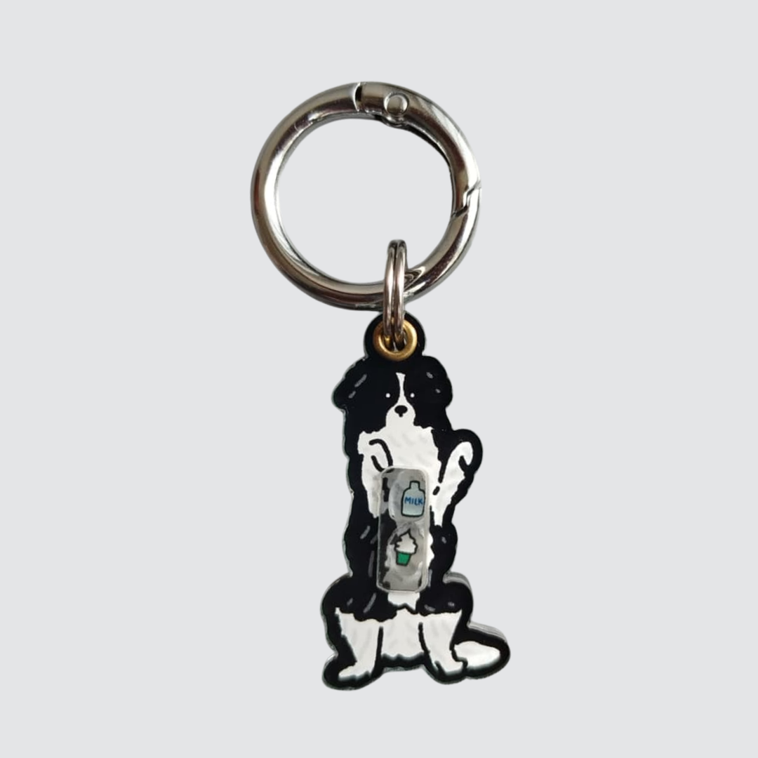 Border Collie Shaker Charm