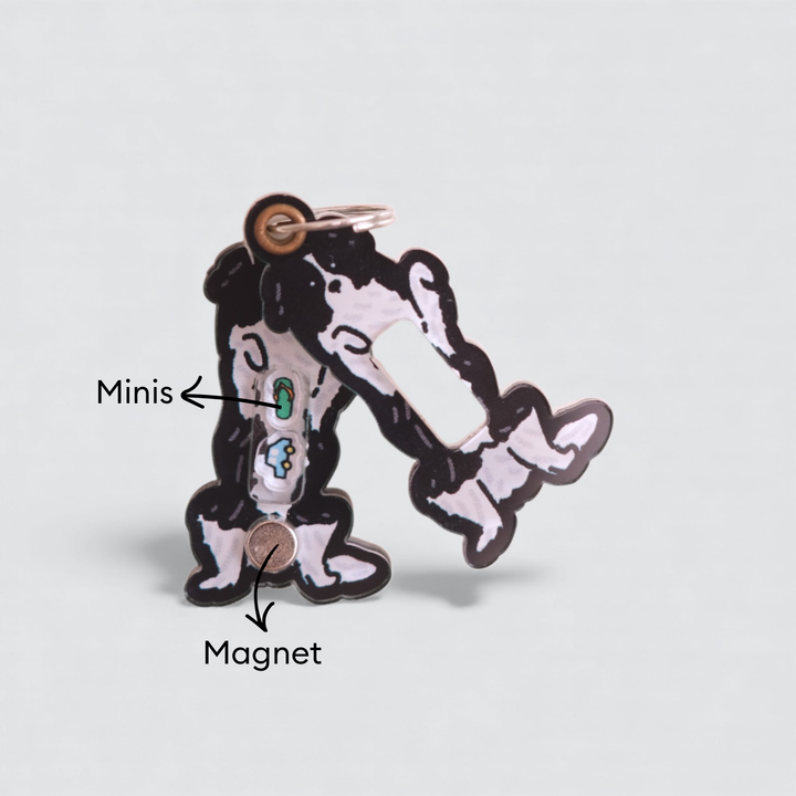 Border Collie Shaker Charm