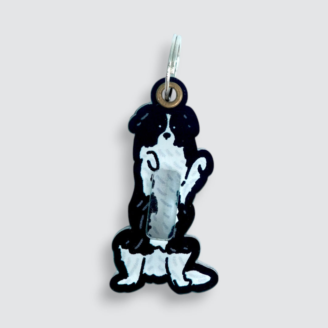 Border Collie Shaker Charm