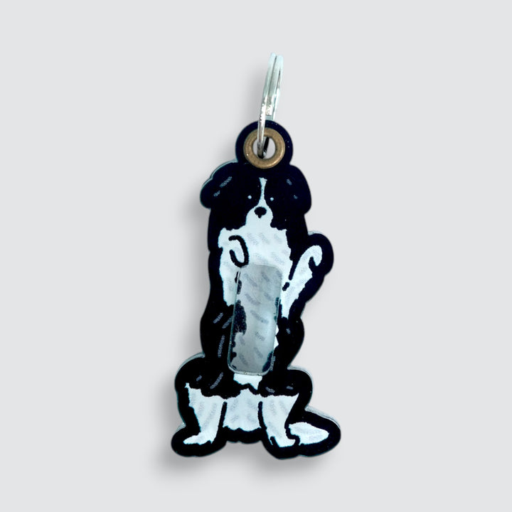 Border Collie Shaker Charm