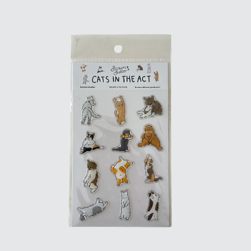 Cats In The Act Resin Sticker