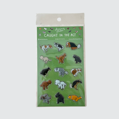 Caught in The Act Resin Sticker
