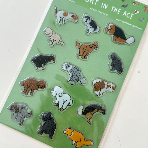 Caught in The Act Resin Sticker