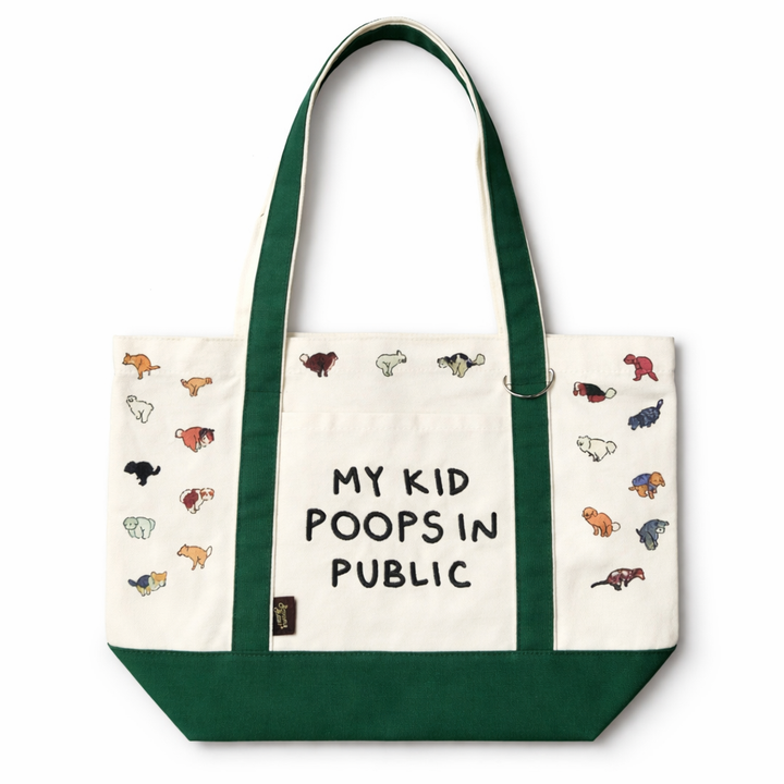[PREORDER] My Kid Poops in Public Tote Bag