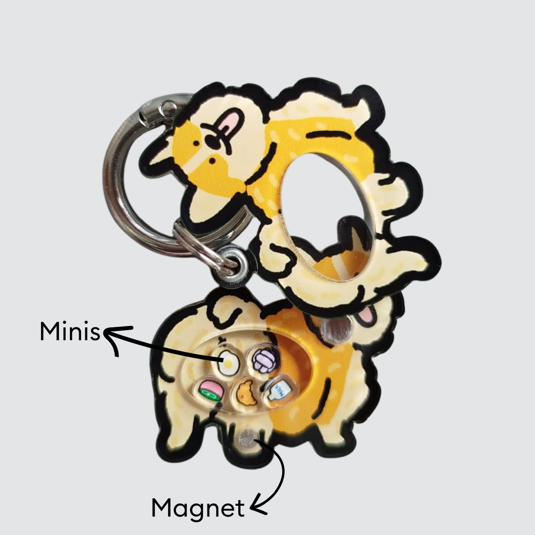 Corgi Shaker Charm