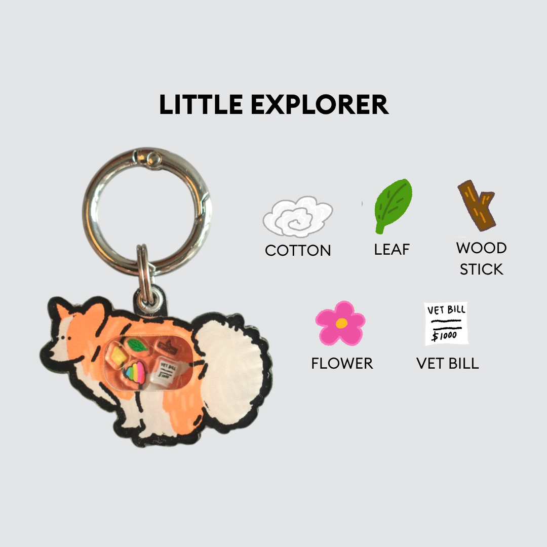 Corgi Dog Pooping Shaker Charm