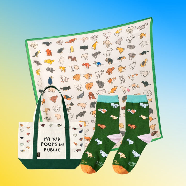 [PREORDER] Caught in the Act Set (White/Green hem scarf)