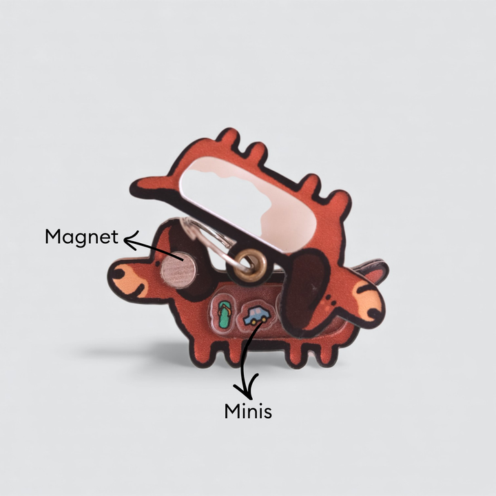 Dachshund Shaker Charm