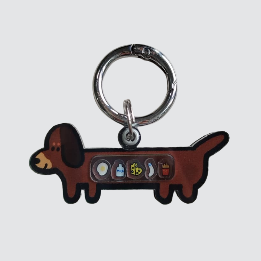 Long Dachshund Shaker Charm