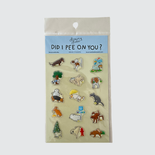 Did I Pee on You Resin Sticker