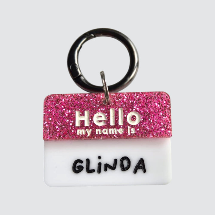 Hello My Name Is Tag - Glitter