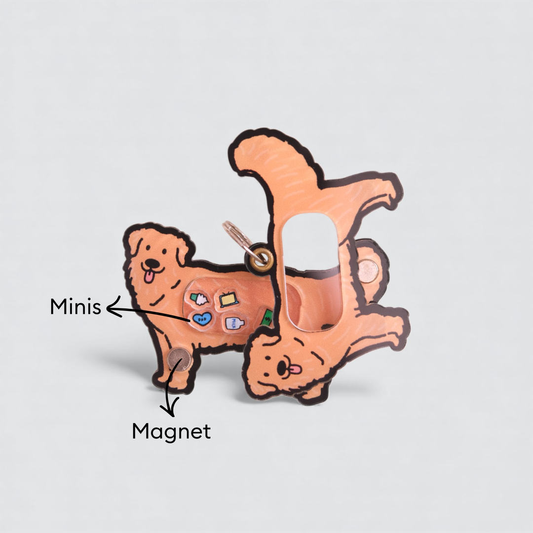 Golden Retriever Shaker Charm