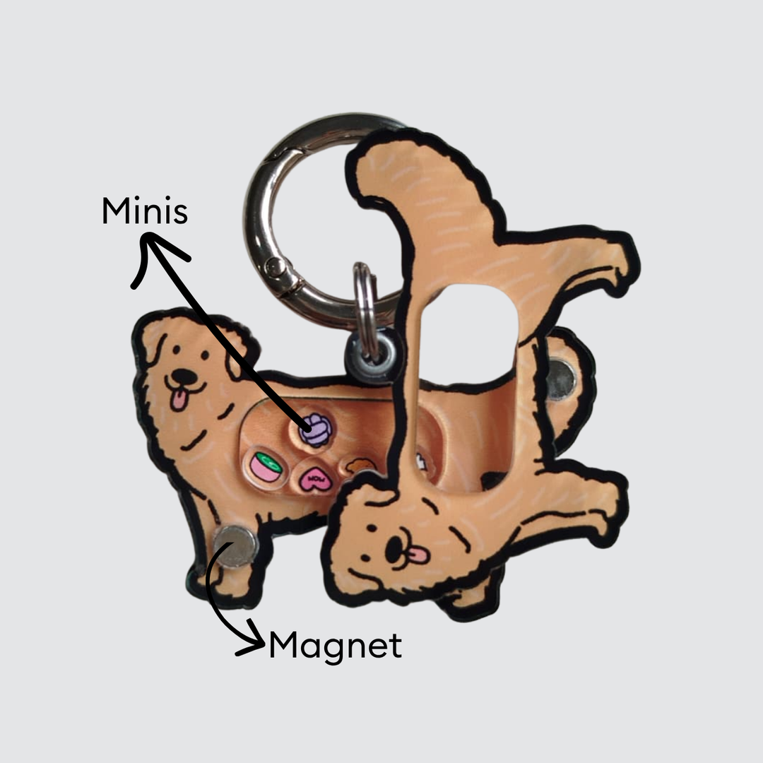 Golden Retriever Shaker Charm