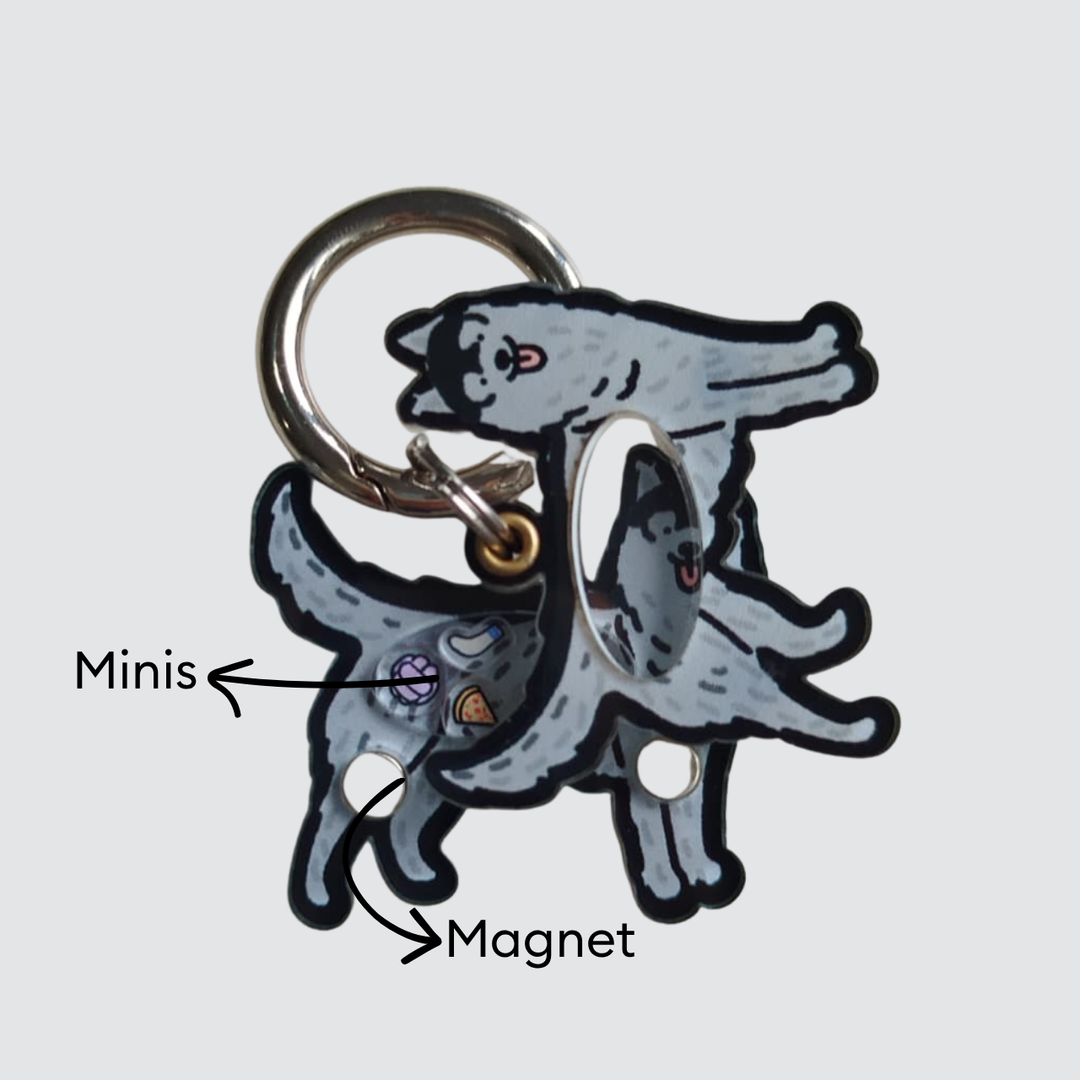 Husky Shaker Charm