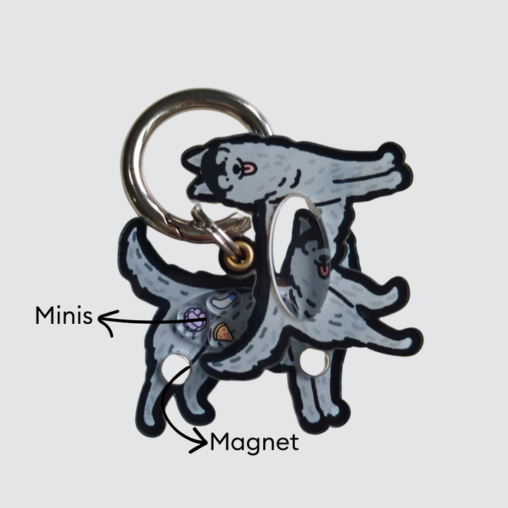 Husky Shaker Charm