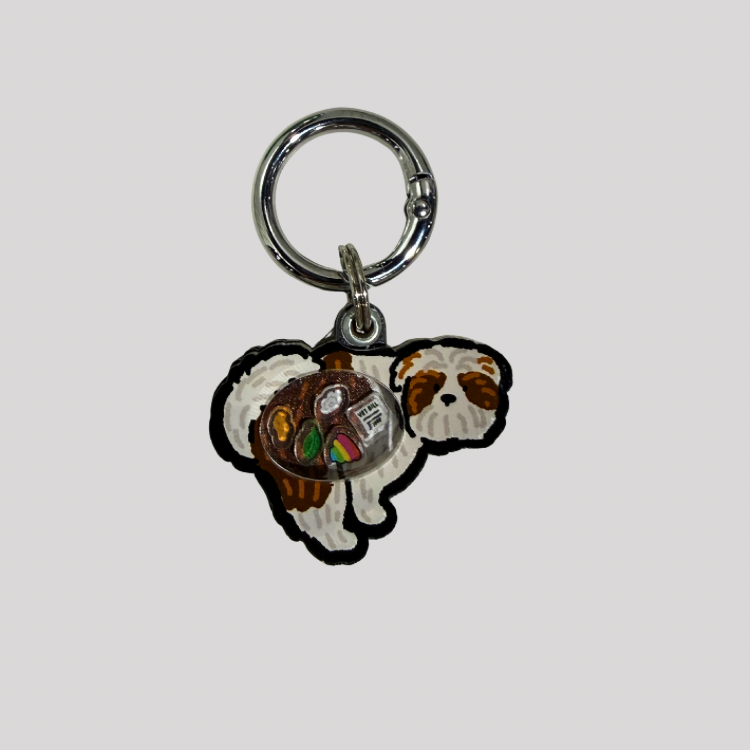 Shihtzu Dog Pooping Shaker Charm