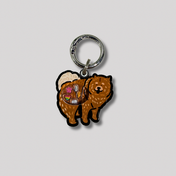 Chow Chow Dog Pooping Shaker Charm