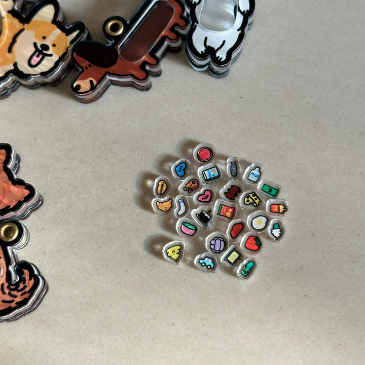 Black Pomeranian Shaker Charm