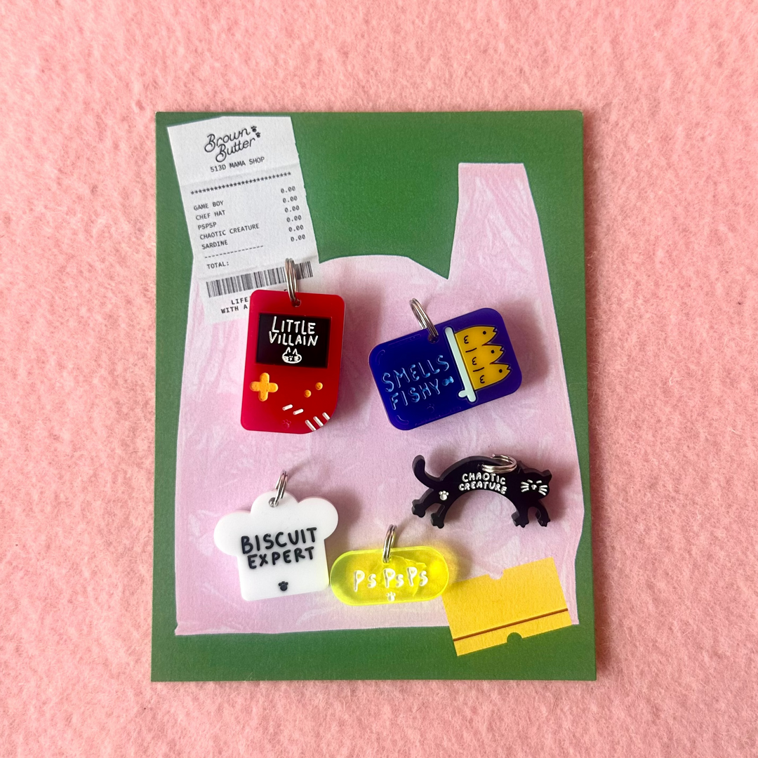 Pattern More Than Badminton Charm Set