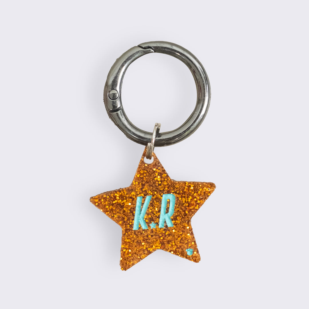 The Life of a Show Pup Orange Customised Tag