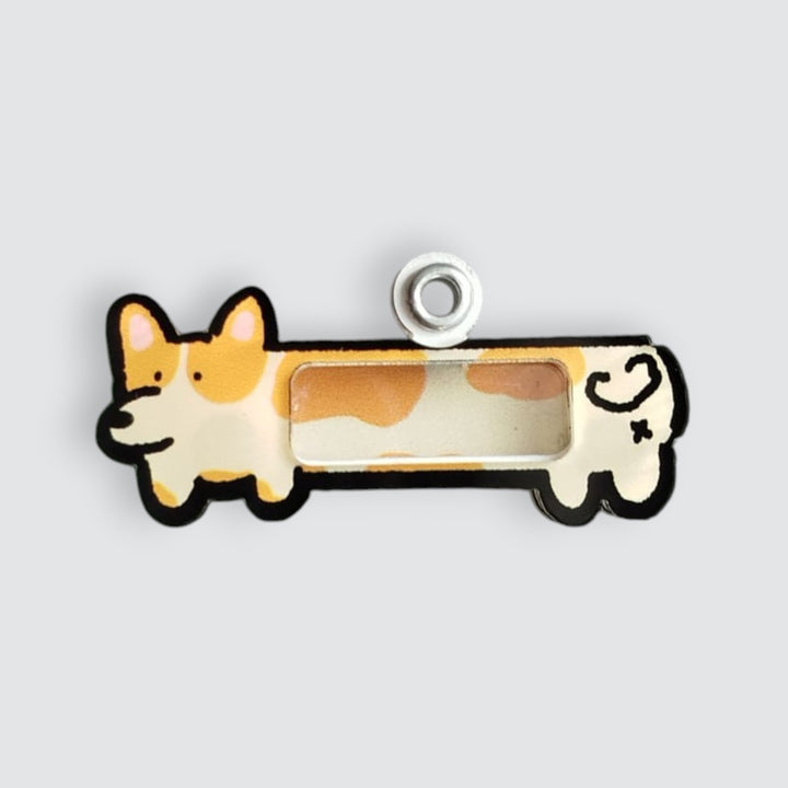Long Corgi Shaker Charm