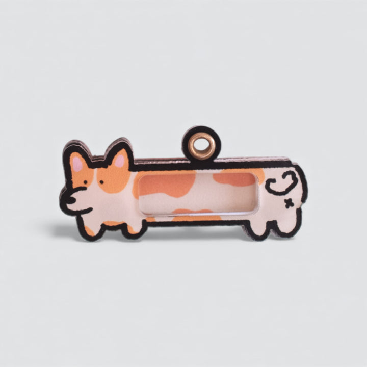 Long Corgi Shaker Charm