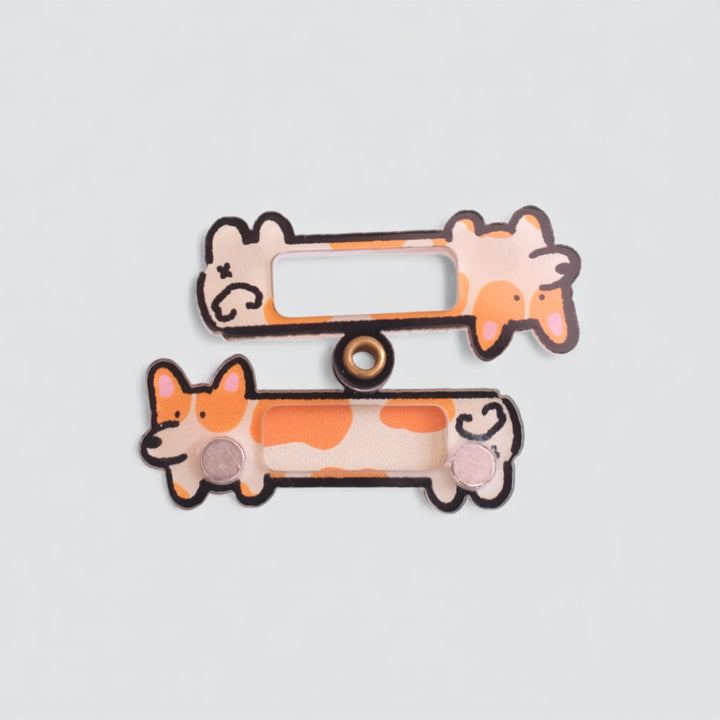 Long Corgi Shaker Charm