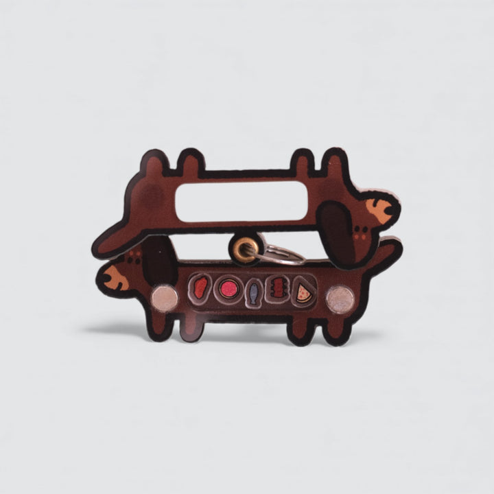 Long Dachshund Shaker Charm